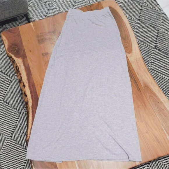 American Eagle Outfitters Striped Jersey Knit Slit Maxi Skirt - Picture 3 of 9